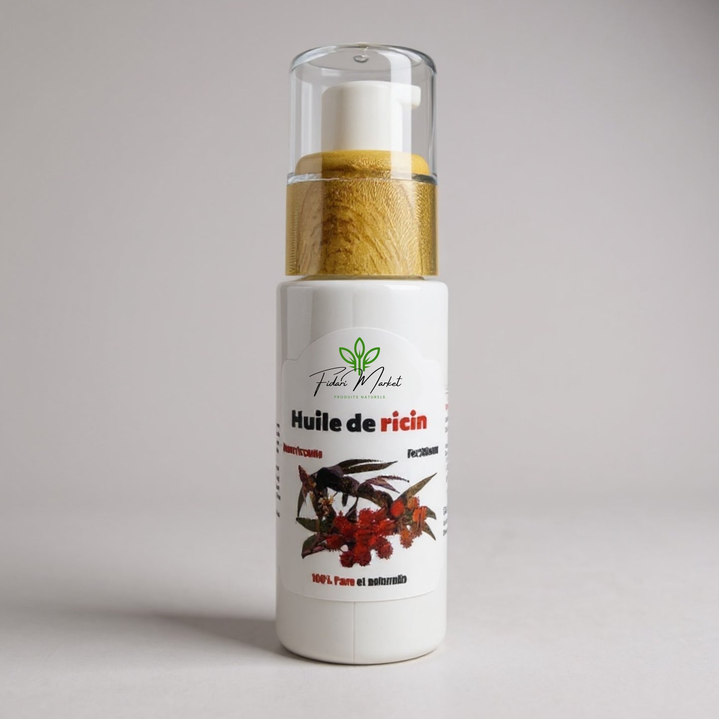 Huile de ricin naturelle fortifiante pour cheveux, cils et ongles – Fidari France