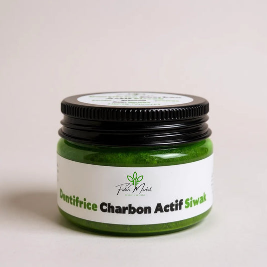 Dentifrice naturel au charbon actif et siwak – soin blanchissant et protecteur Fidari France 100% naturel