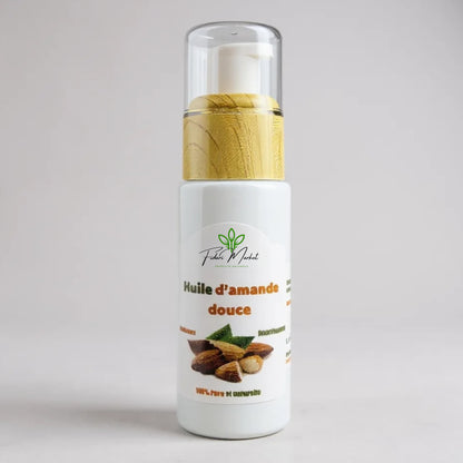 Huile d’amande douce naturelle nourrissante pour peau et cheveux – Fidari France