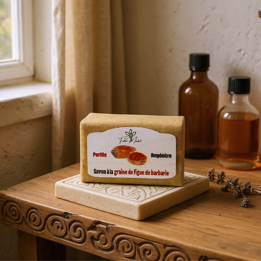 Savon naturel à la graine de figue de barbarie régénérant pour la peau – Fidari France